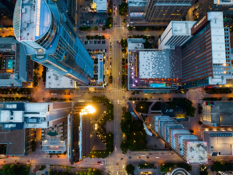City from above